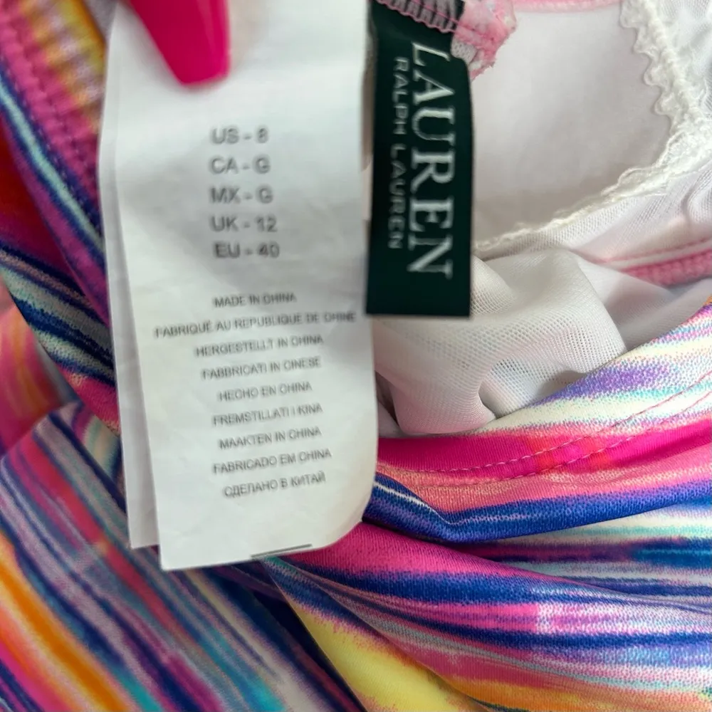 Ralph Lauren Muticolored Striped One Piece Size 8 - Image 3