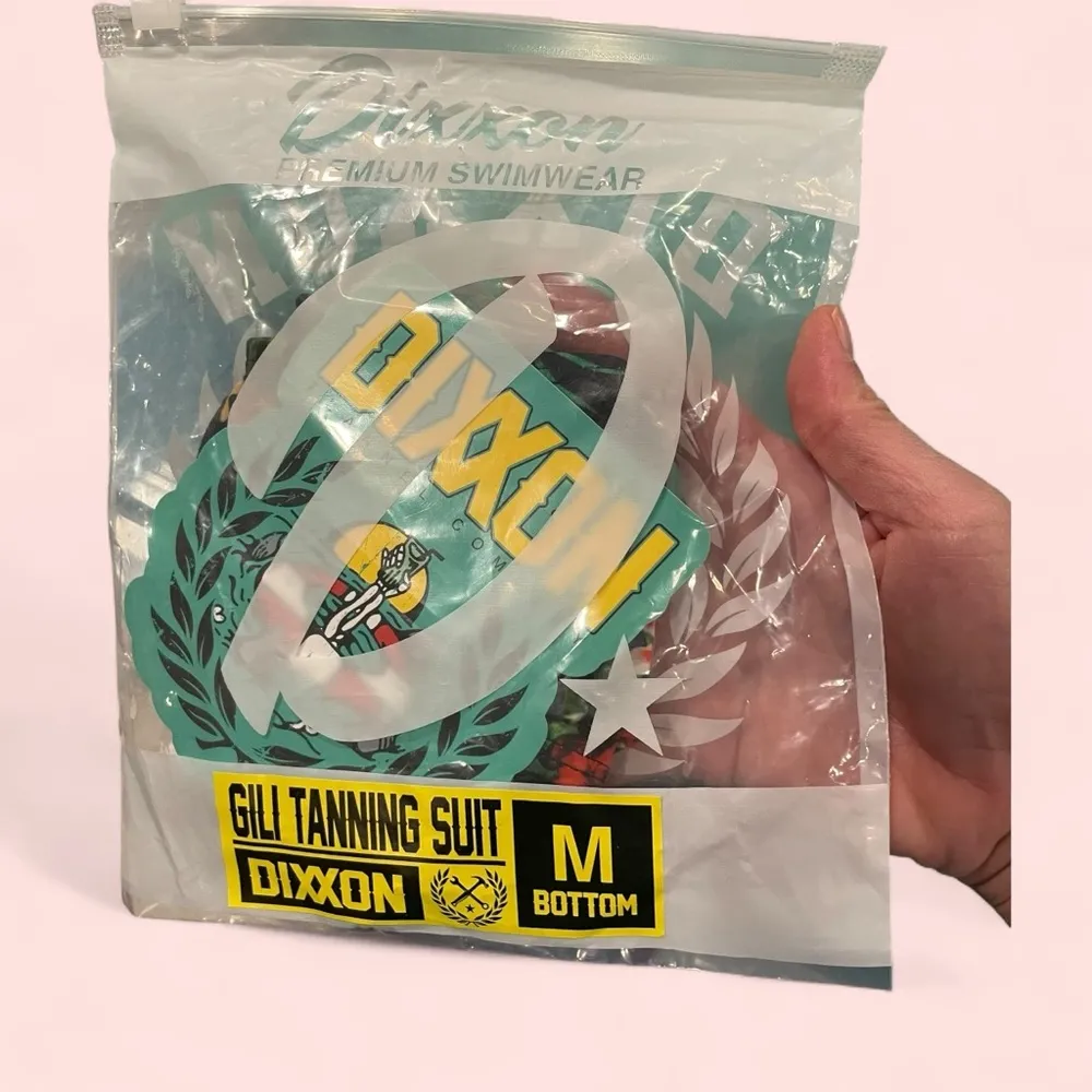 DIXXON NWT tropical gili tanning suit bikini bottoms cheeky skimpy pool beach Yellow Size M - Image 3