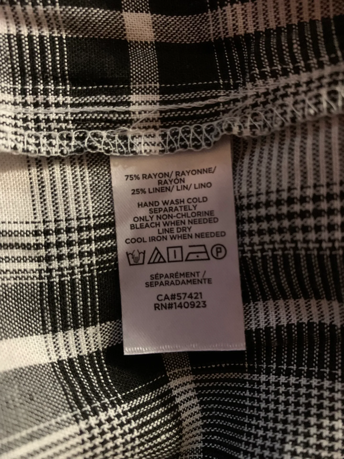 Plaid Button Front Top - Image 6