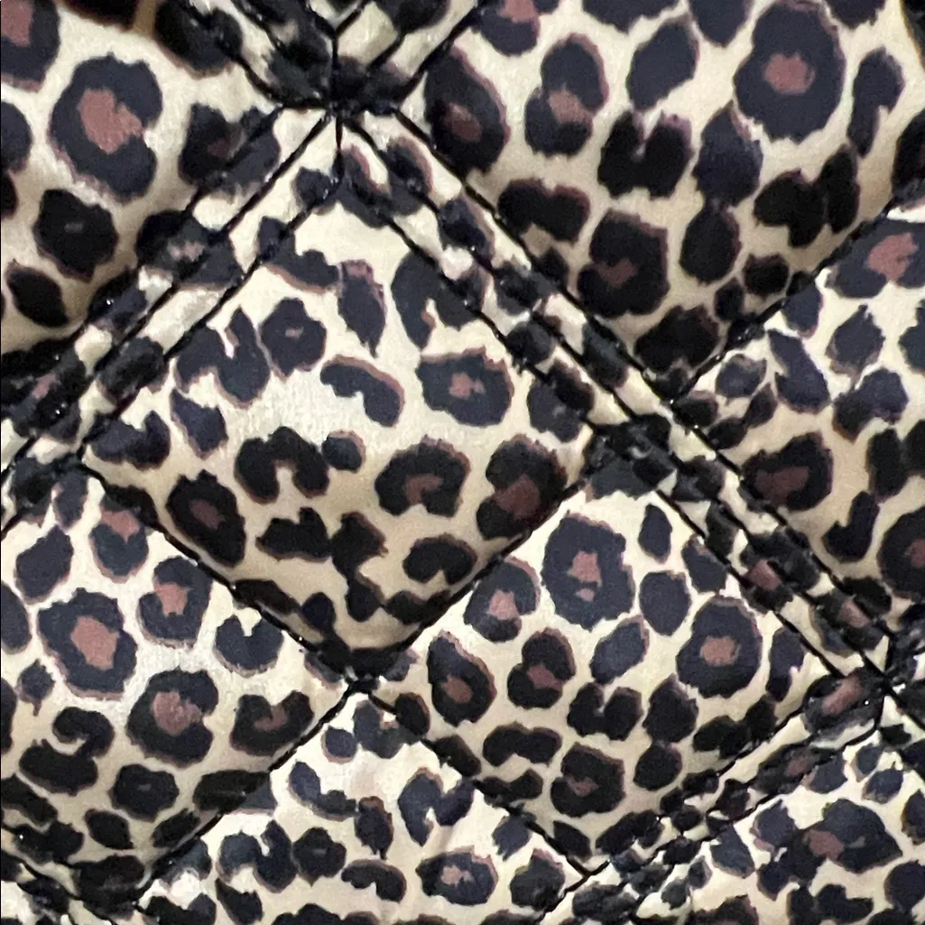 Betsey Johnson | Leopard Quilted Tote w/ Charm & Crossbody Strap - Image 6