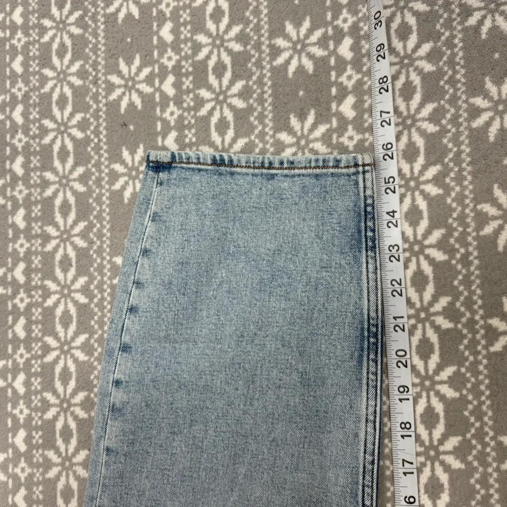 Abercrombie & Fitch Curve Love‎ The Skinny High Rise Blue Wash Size 37/24 Short - Image 10