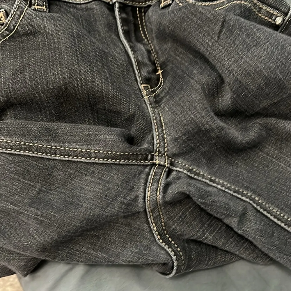 WHBM Blanc Cropped Jeans Black Wash Size 0 - Image 6