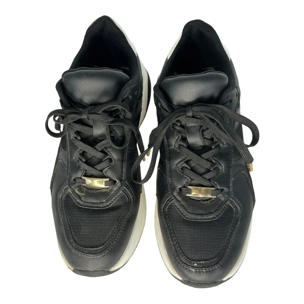 ZARA Animal snake print chunky sneakers brown black white size 6 (36) - Image 8