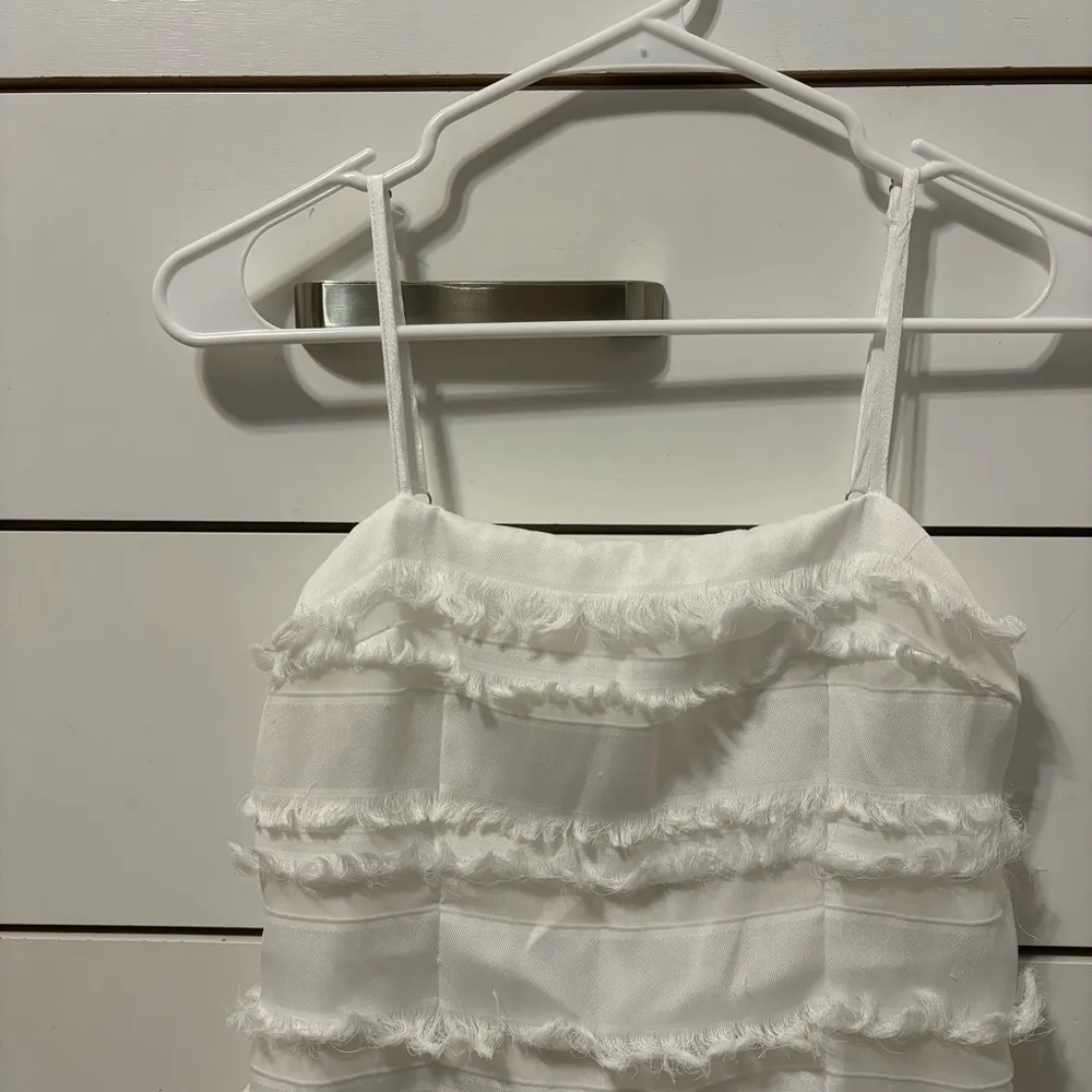 Princess Polly White Fringe Mini Dress - Image 4