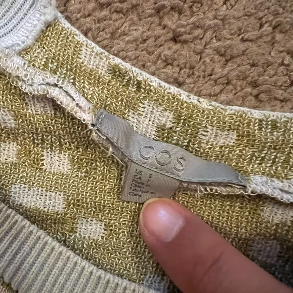 Cos special stitch knit sweater top small - Image 9