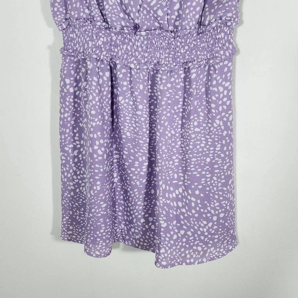 Emerald Sundae Purple One Shoulder Mini Dress NWT Size XL Wedding Guest Dress - Image 3