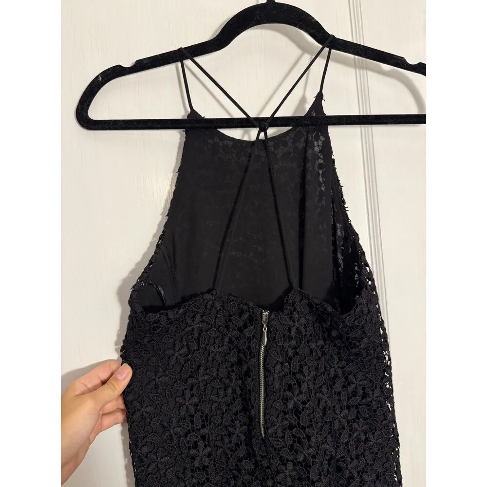 Zara Black Crochet Crossback Dress - Image 2