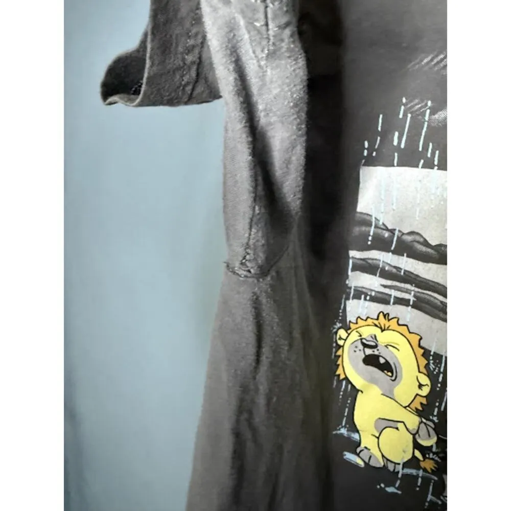 Shirt.Woot! Unisex Size Medium 100% Cotton Wizard of Oz Cartoon Elphaba Tin Man Gray - Image 6