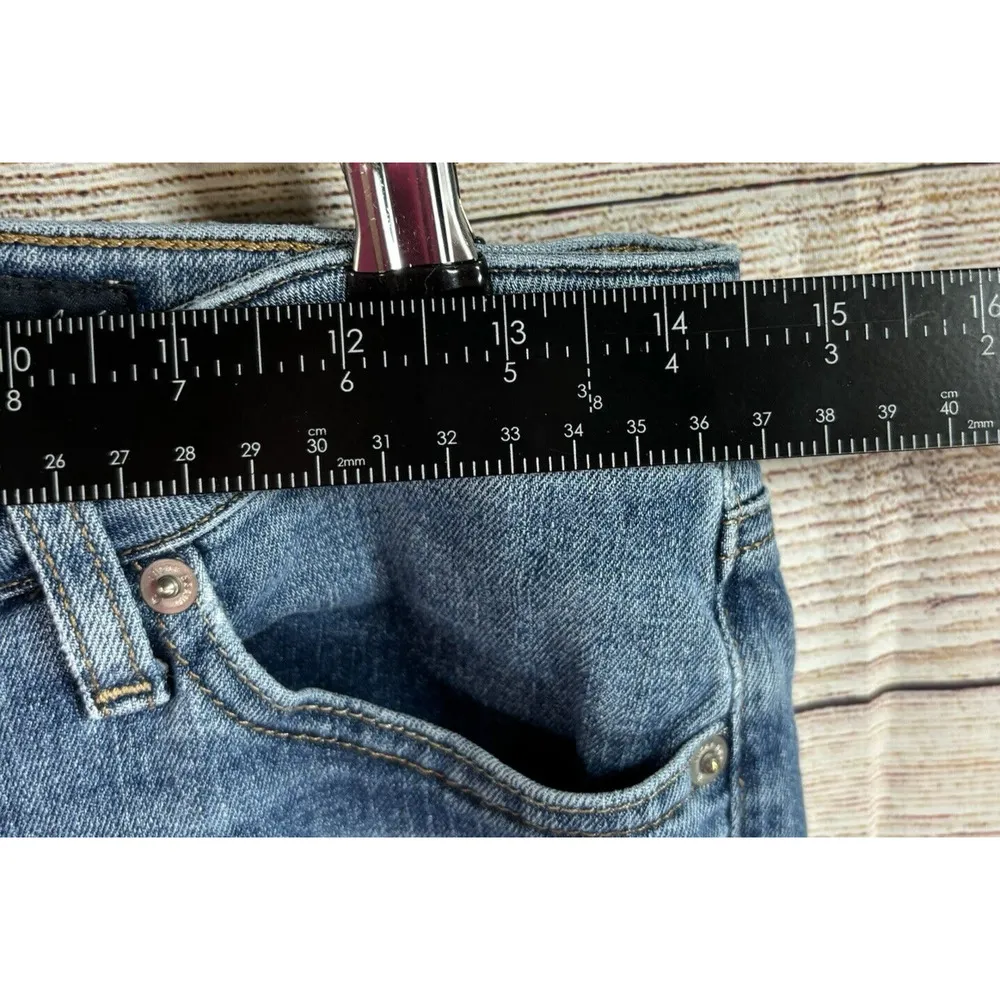 Lucky Brand Jeans Womens Size 4/27 Blue Denim Lolita Skinny small hole at zipper - Image 11