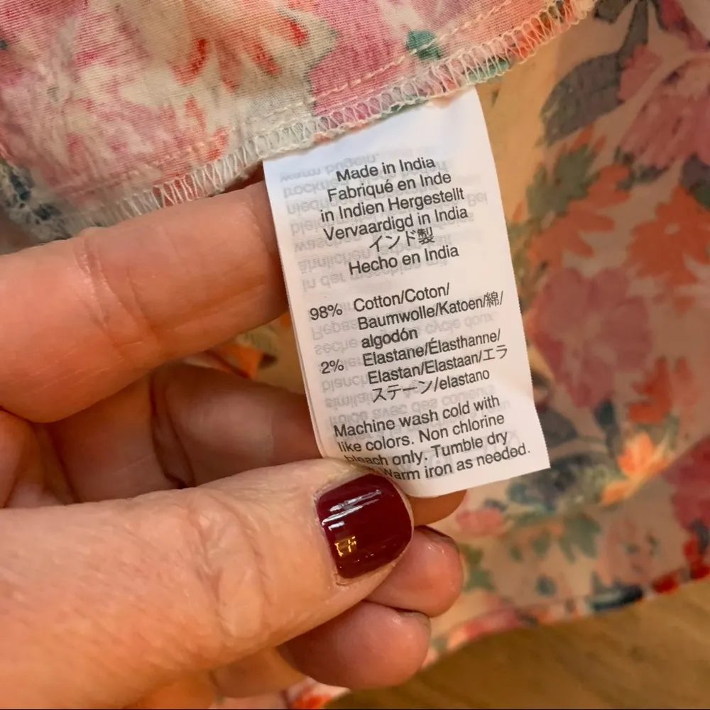 New NWT J Crew Mercantile Floral Print V Neck Dress Size 2 - Image 5