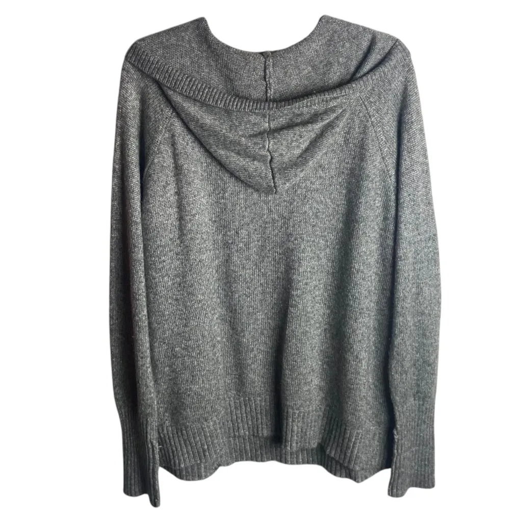 Torrid Size 1 Chunky Pullover Hooded Raglan Sweater Gray Green Camo Heart 1x Top - Image 2