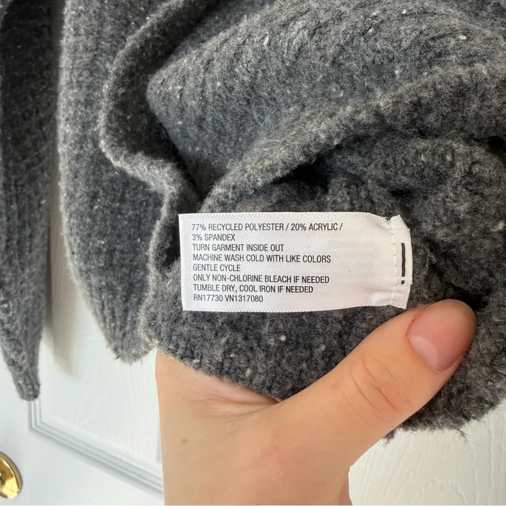 Universal Thread Gray Knit Cardigan Sweater Size Small - Image 5