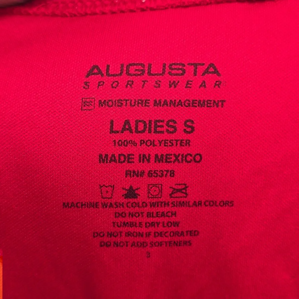 Augusta Red Performance Clark Creek Basketball Activewear Sports Small - Image 5