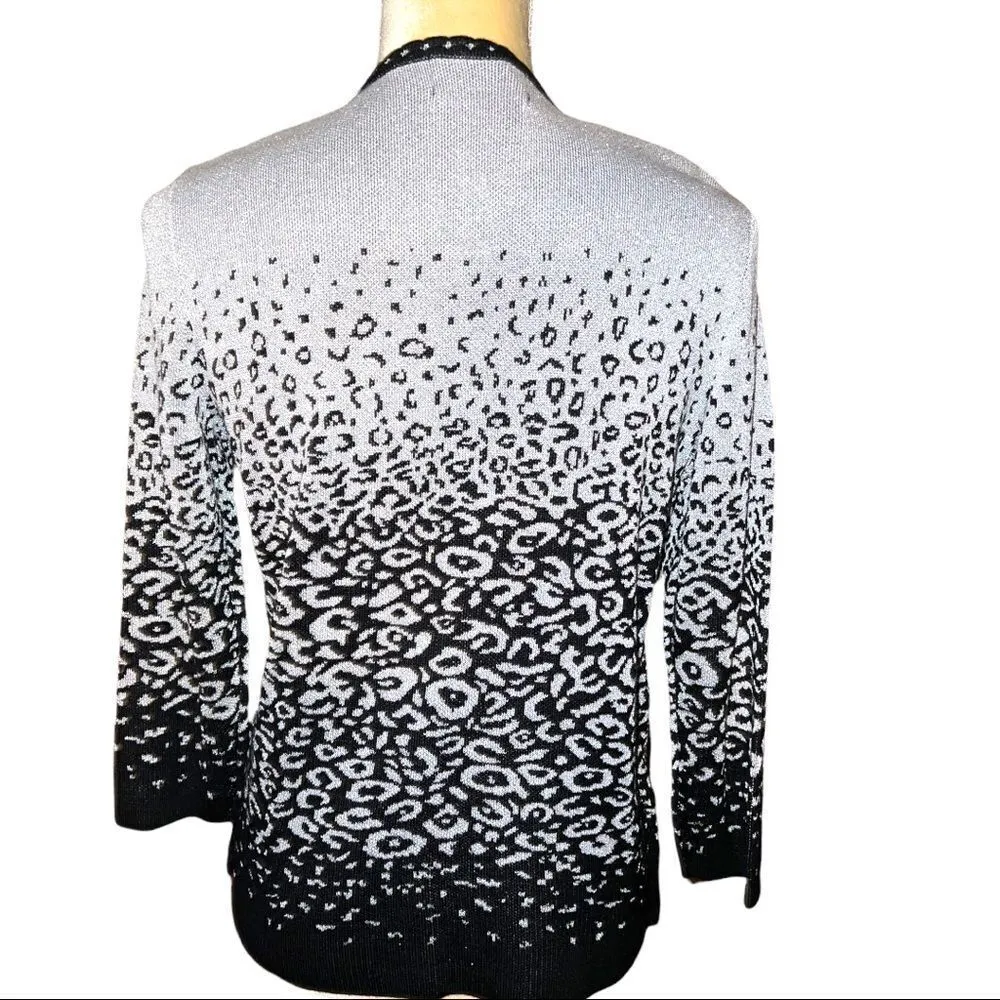 Alfred Dunner gorgeous black and silver 2 piece top! - Image 8