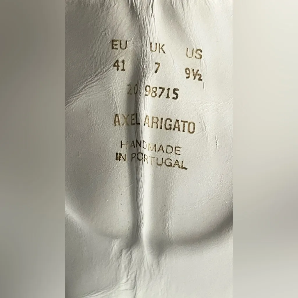 Axel Arigato White Sneakers with Leopard Detail Size 9.5 - Image 9