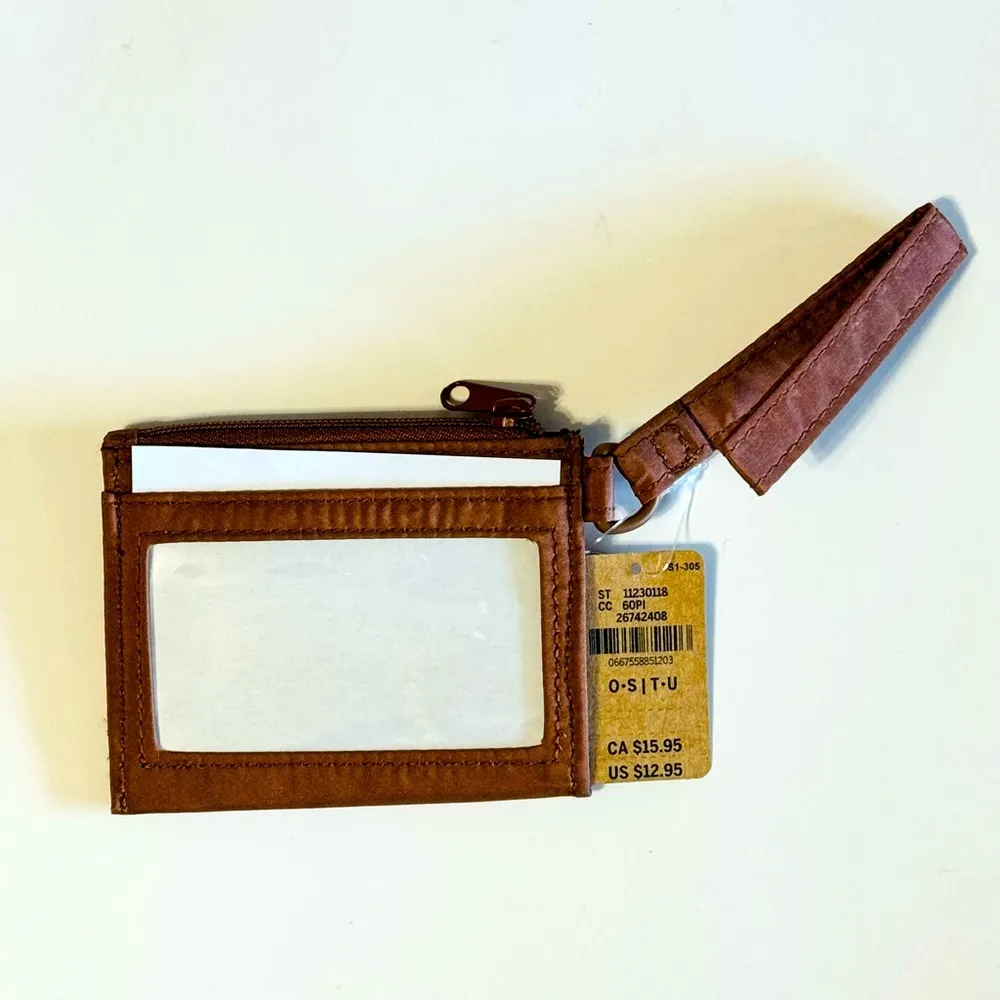 Victoria Secret Cardholder Keychain with zip Caramel NWT - Image 8