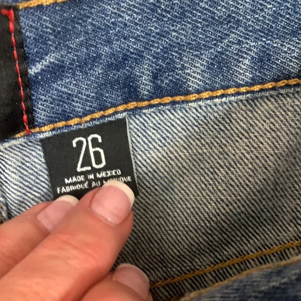 BDG Urban Outfitters Mom High-Rise Rolled Cuffed Denim Jean Shorts - Image 3