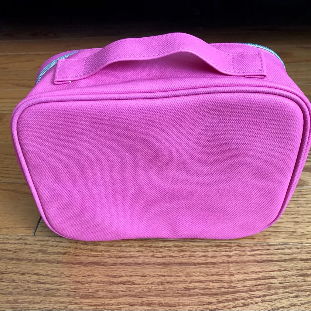 Lancôme Cosmetic Square Pink Bag NWT - Image 4