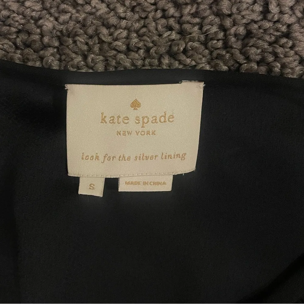 Kate Spade New York Crepe Ruffle Fit and Flare Dress Black Size Small - Image 5