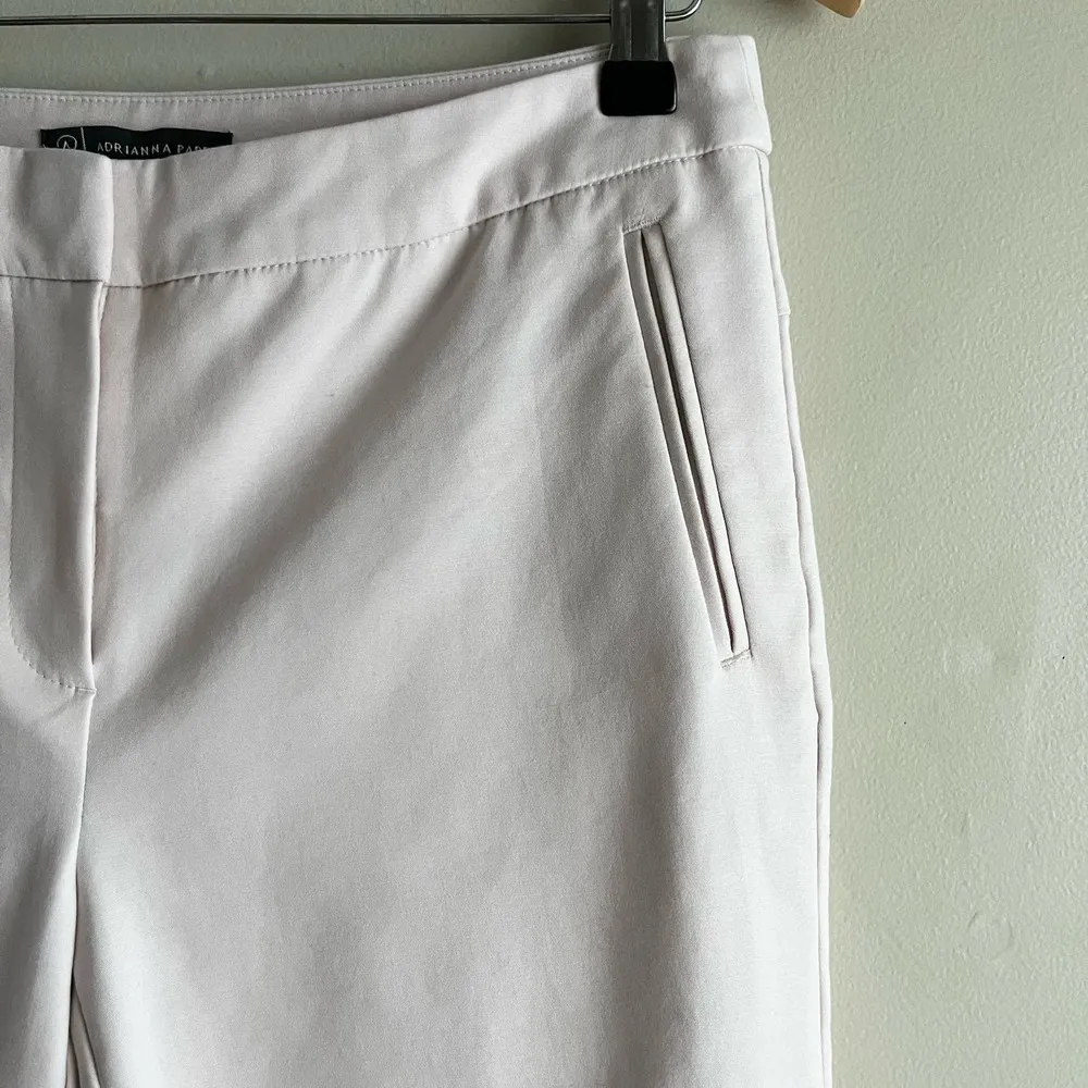 Adrianna Papell Blush‎ Pink Bi Stretch Kate Fit Pants Trousers, Size 6 - Image 5