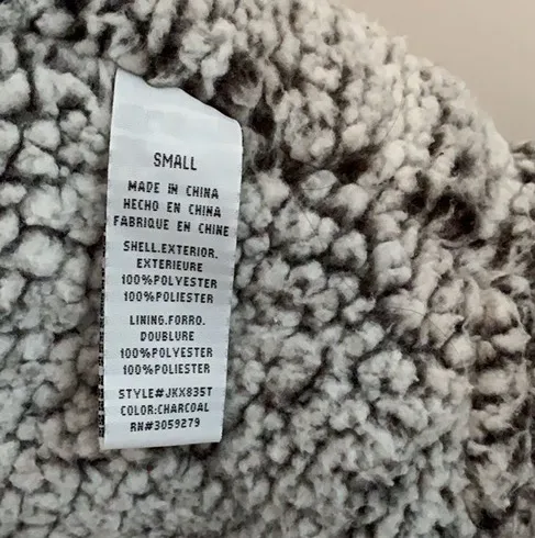 Thread and Supply Gray Sherpa Vest - Image 5