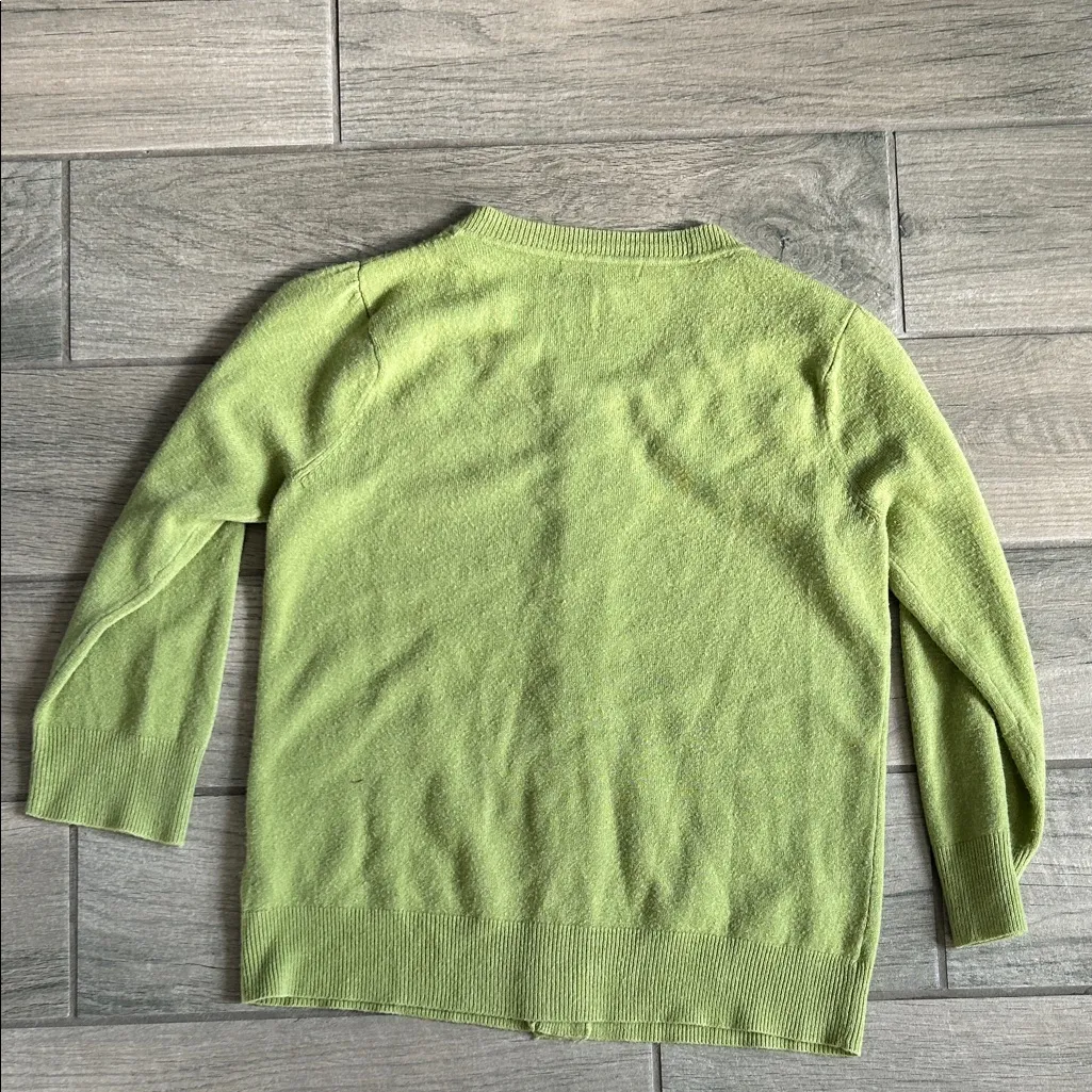 Carolyn Taylor Light Green Cardigan - Image 4