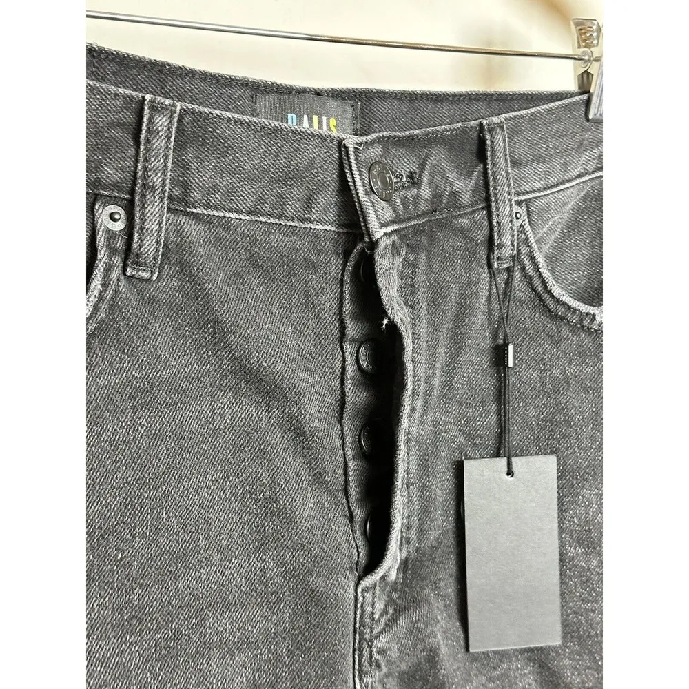 Rails  The Fairfax High Rise Cut Off Denim Shorts Ash Black Women's Size 30 NWT - Image 4