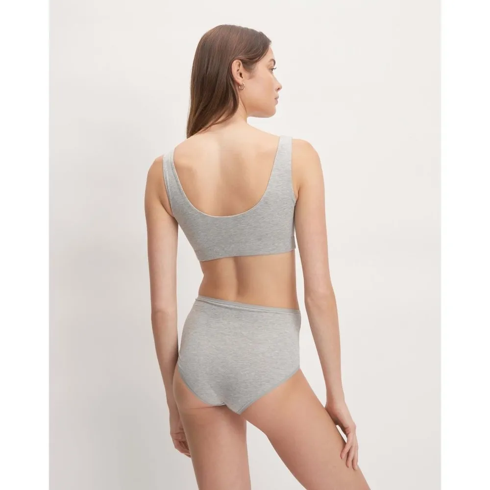Everlane Womens The Cotton Tank Bra Heathered Gray XS - Image 2