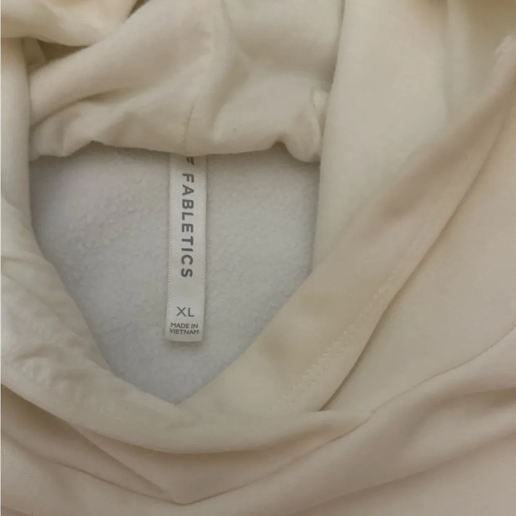 Fabletics Cream Hooded Sweatshirt - Image 5