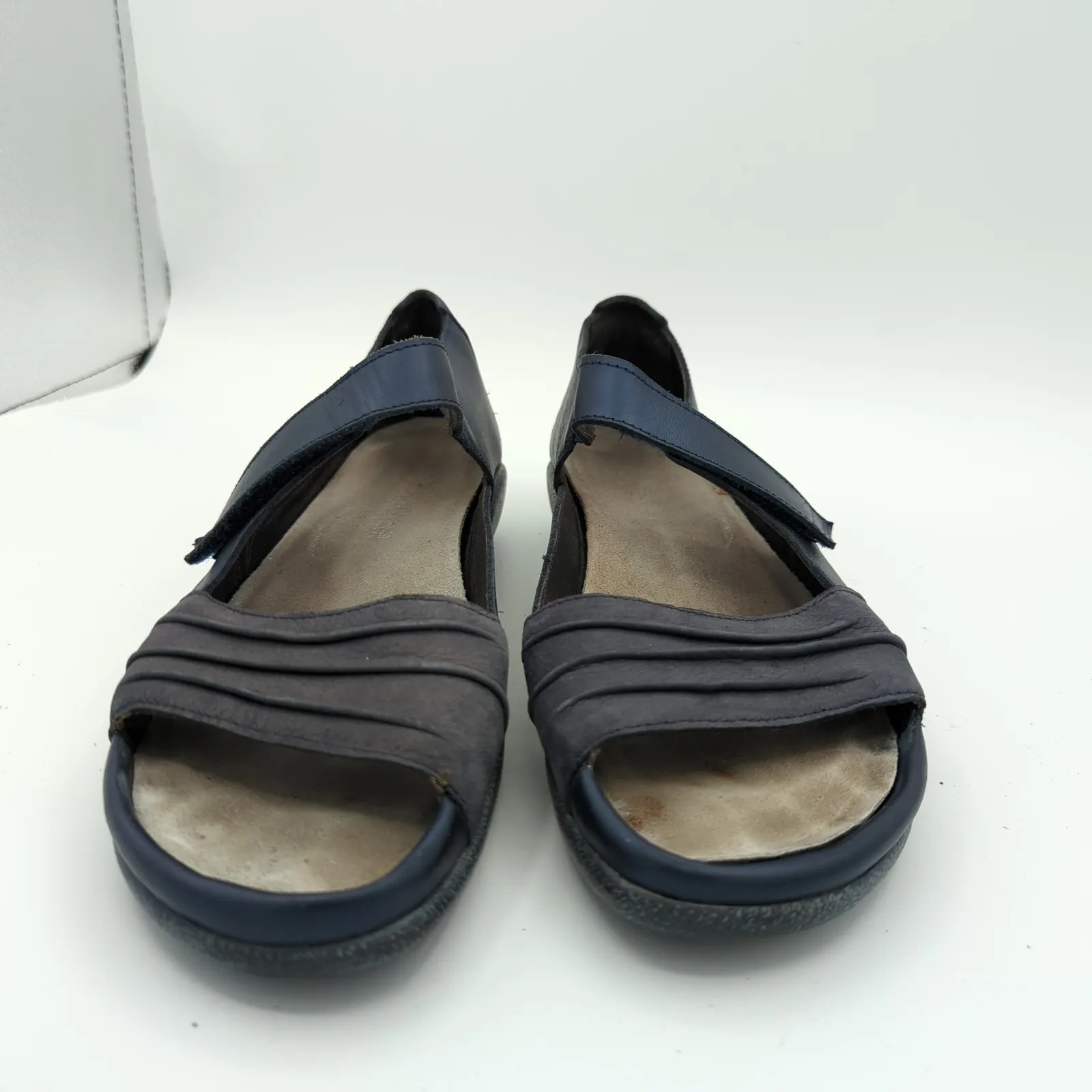 NAOT Papaki Women's Blue Leather Comfort Strappy Sandals Size 39 8 - Image 3