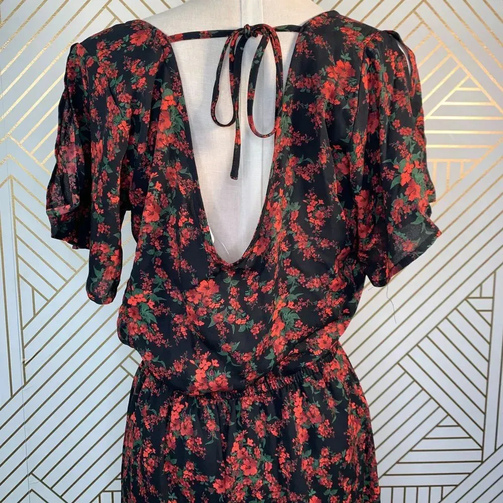 BB Dakota Gigli Floral‎ Print Jumpsuit in Black - Image 8