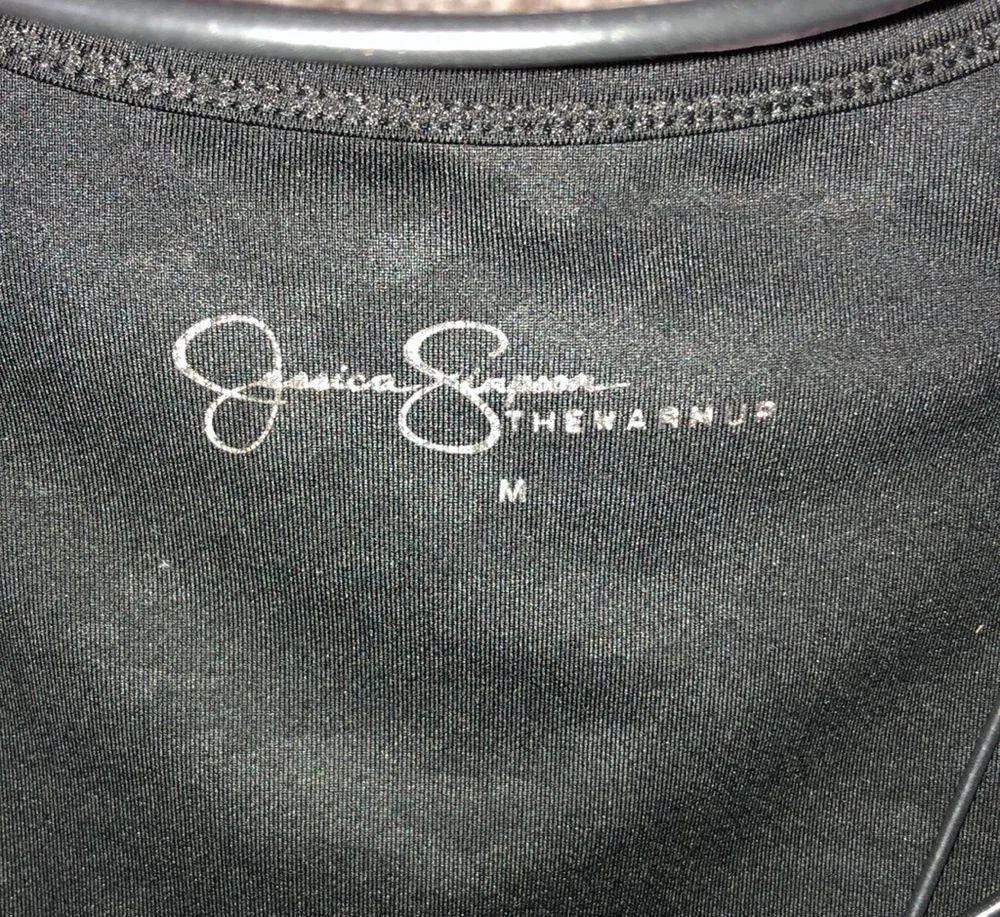 Jessica simpsons the warm up camo sports bra black camo bra size medium workout‍ - Image 4