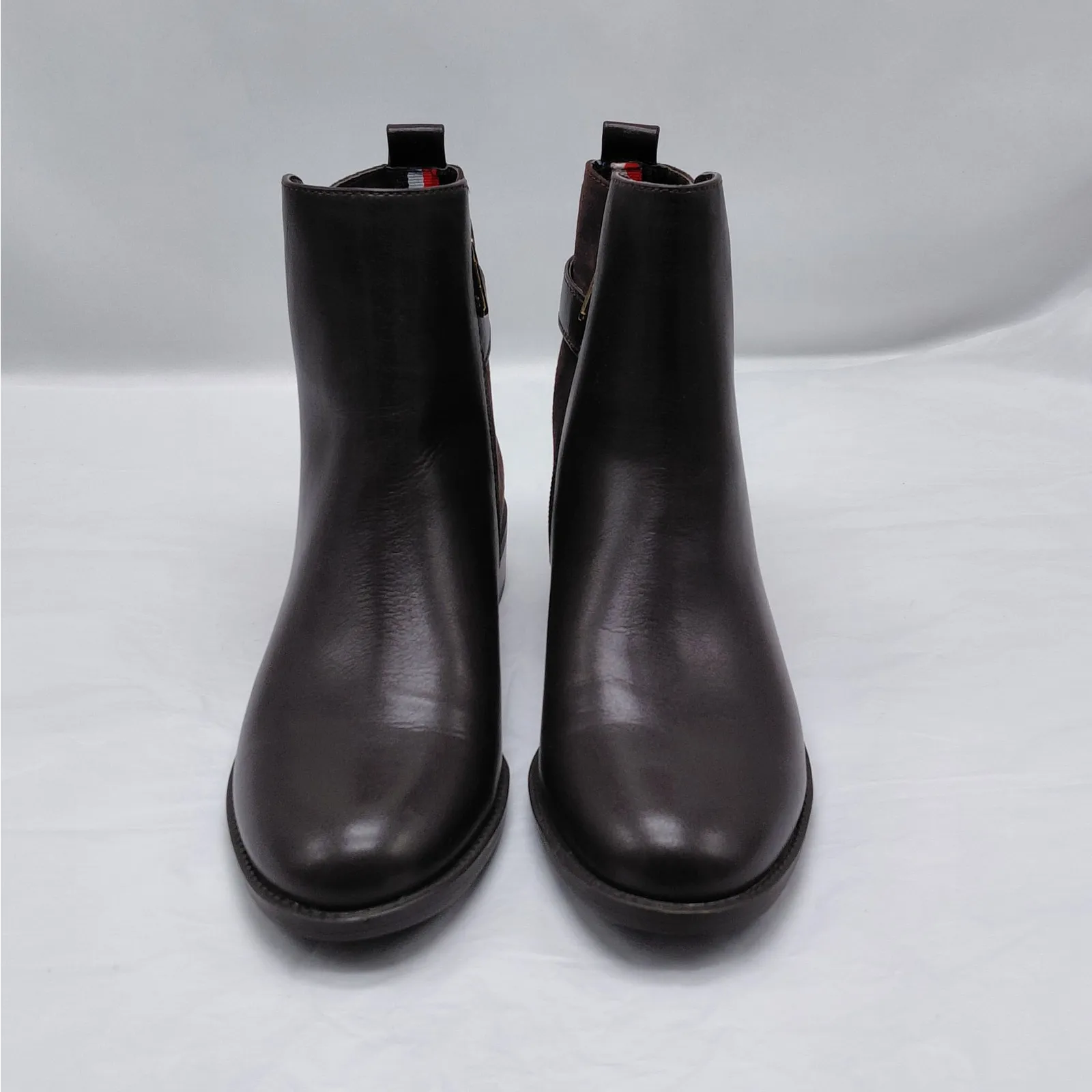 Tommy Hilfiger Irsela Ankle Boots Women's 8M Brown Casual Moto Outdoor Biker - Image 6