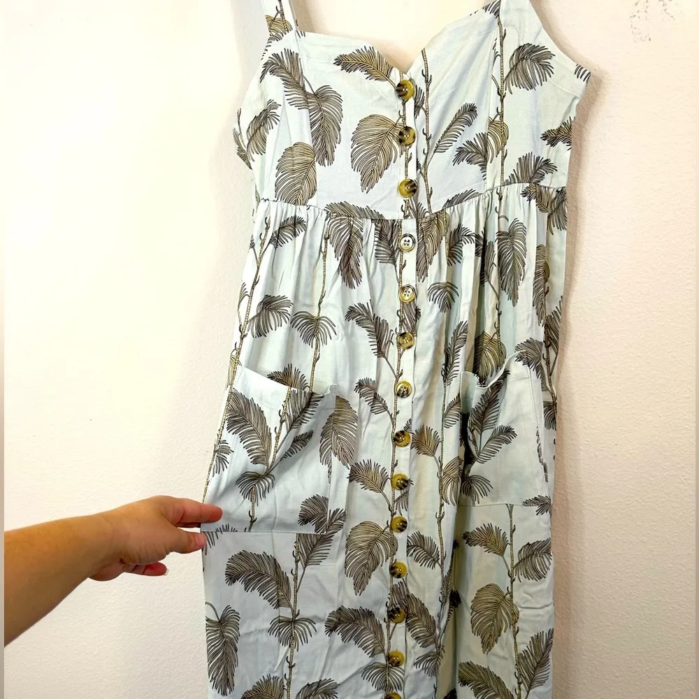 NWT Chaser Minty Palm Dress size S Chaser Revolve Beach Dress - Image 5