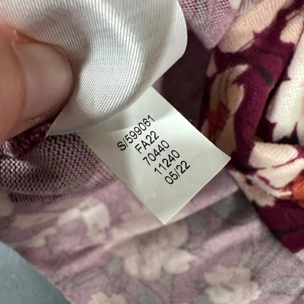 LOFT Outlet Womens MP Floral Peplum Long Sleeve Pullover Super Soft Sweater Red Size undefined - Image 7