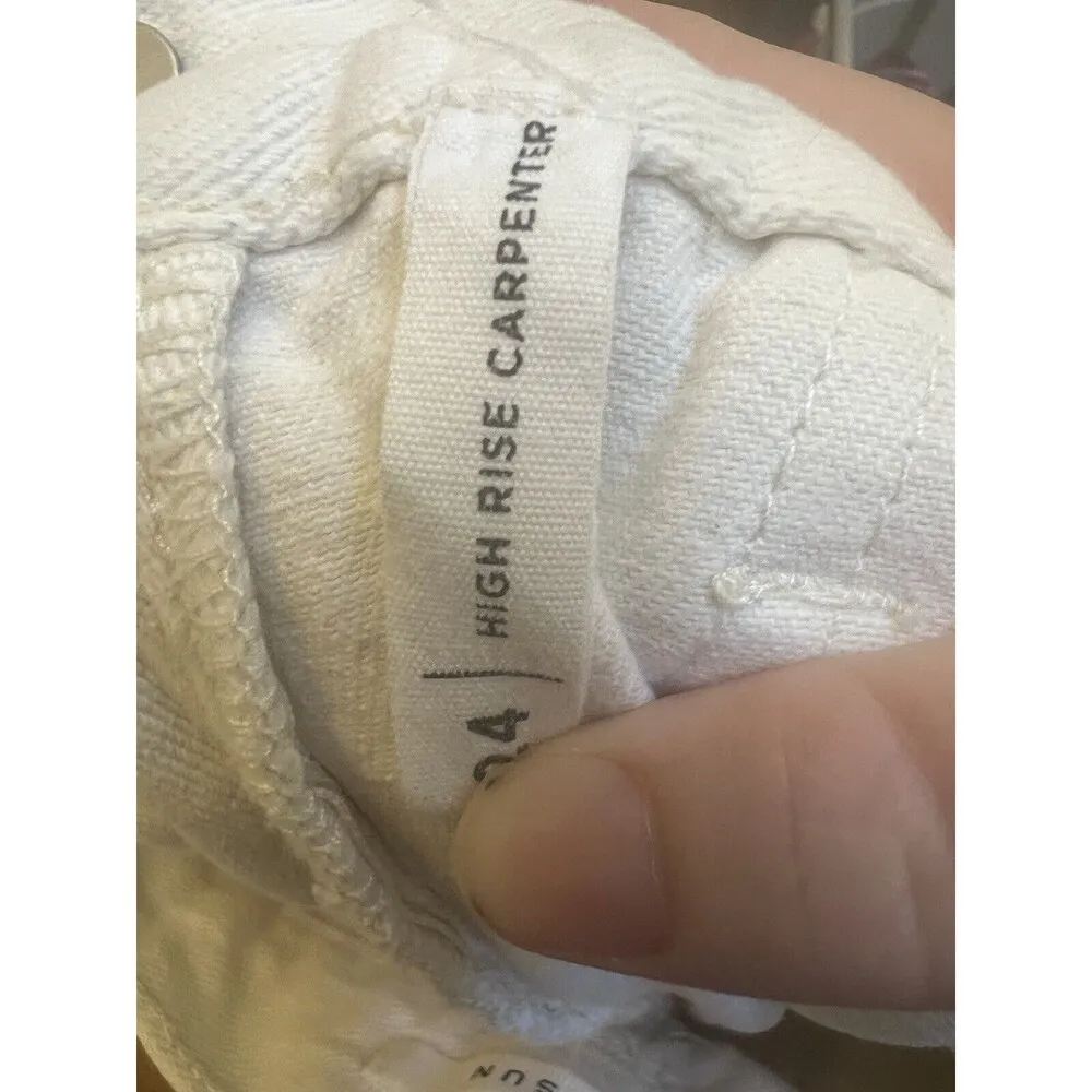 PACSUN BEIGE HIGH RISE CARPENTER CARGO PANTS SIZE 24 (S2) - Image 3