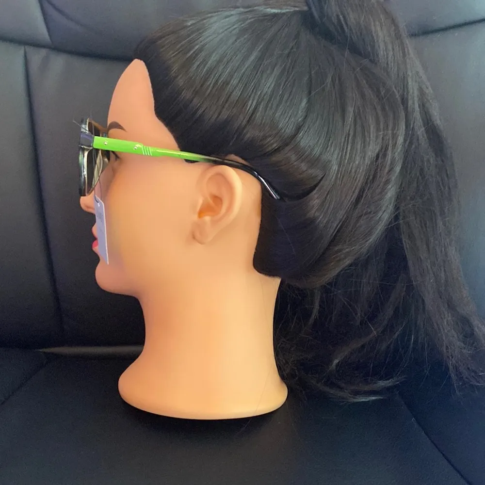 Fashion Sunglasses - Green/Black Ombre - UV400 Protection - Image 2