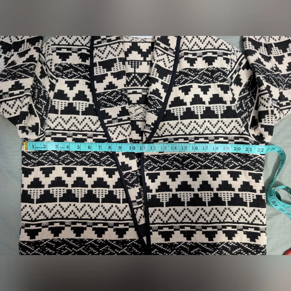 Vintage Beford Fair Lifestyles Southwest Geometric Patterned Blazer/Jacket Large Black - Image 8