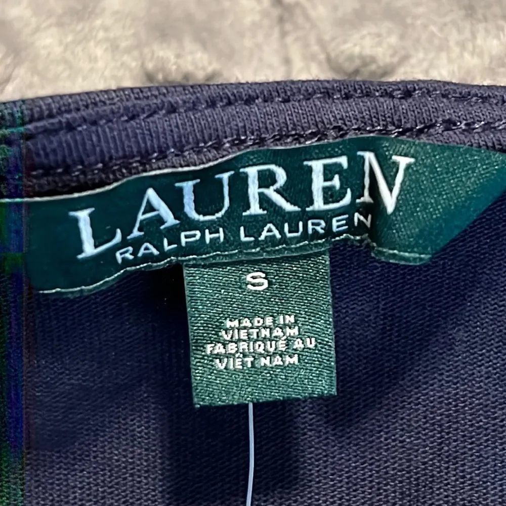 Lauren Ralph Lauren small cold shoulder blouse womens blue short sleeve casual - Image 3