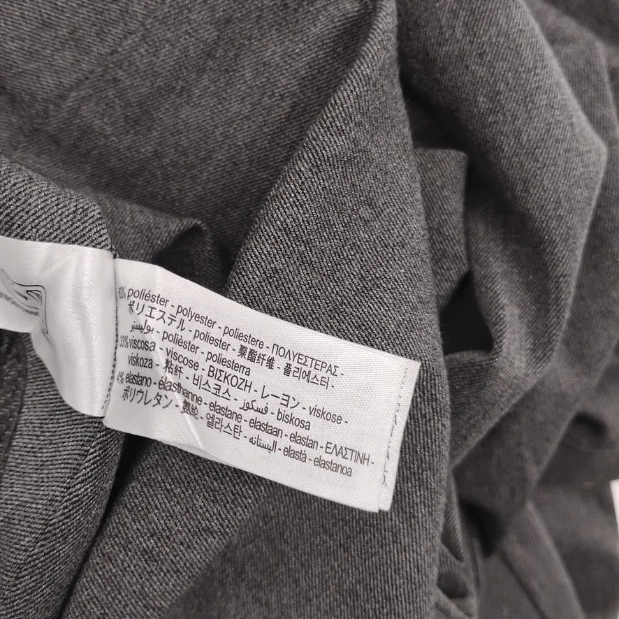 NWT Zara Flare Fit Pants Trousers Gray Zip Pockets Work Career Size Medium - Image 5