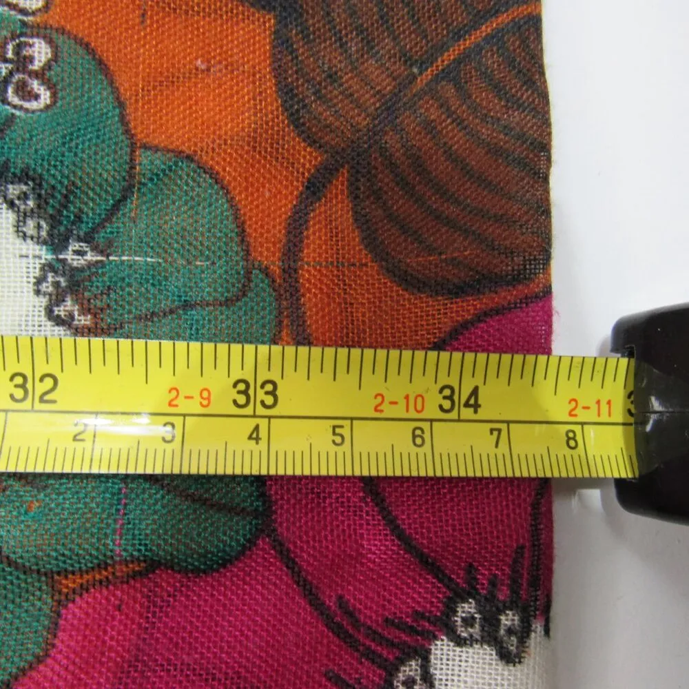 Fossil lightweight Scarf Floral Print Boho Hippie Fairy 19x68'' - Image 7