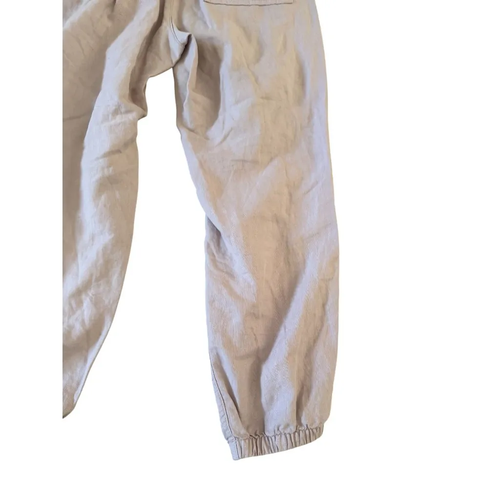 GAP Lavender Light Purple Linen Blend Joggers Size XS - Image 2