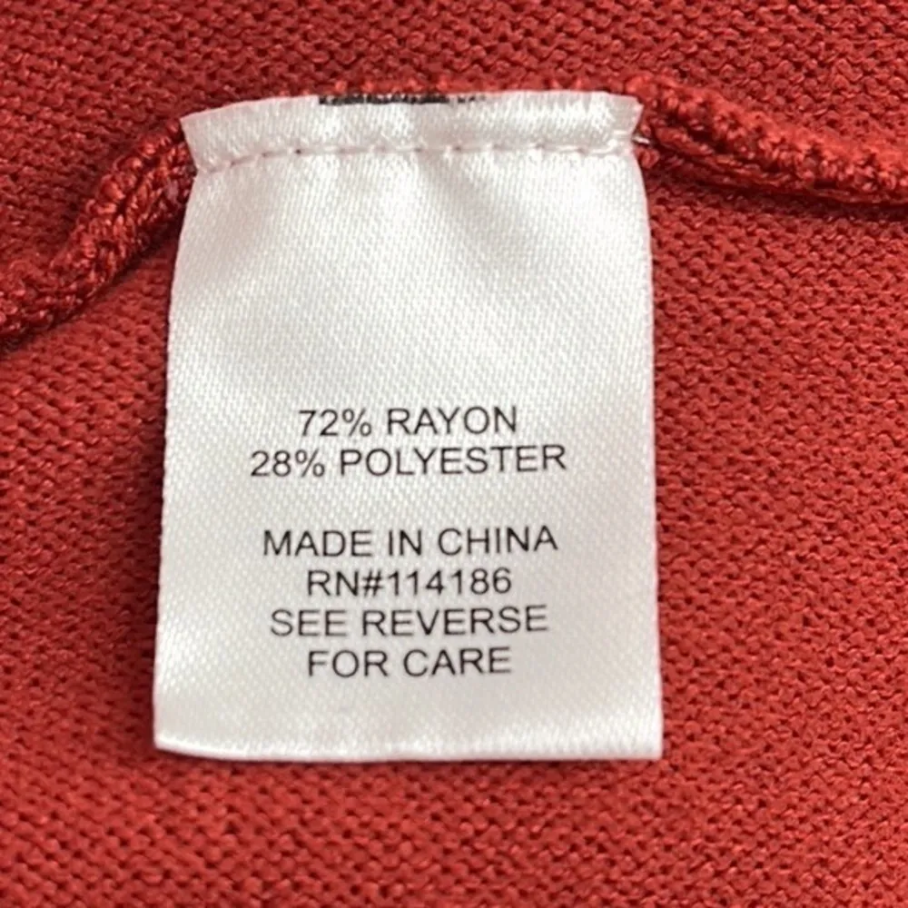 Blue Orchid Belted Mock Neck Midi Dress Rust Orange Plus Size 2XL New with tags! - Image 9