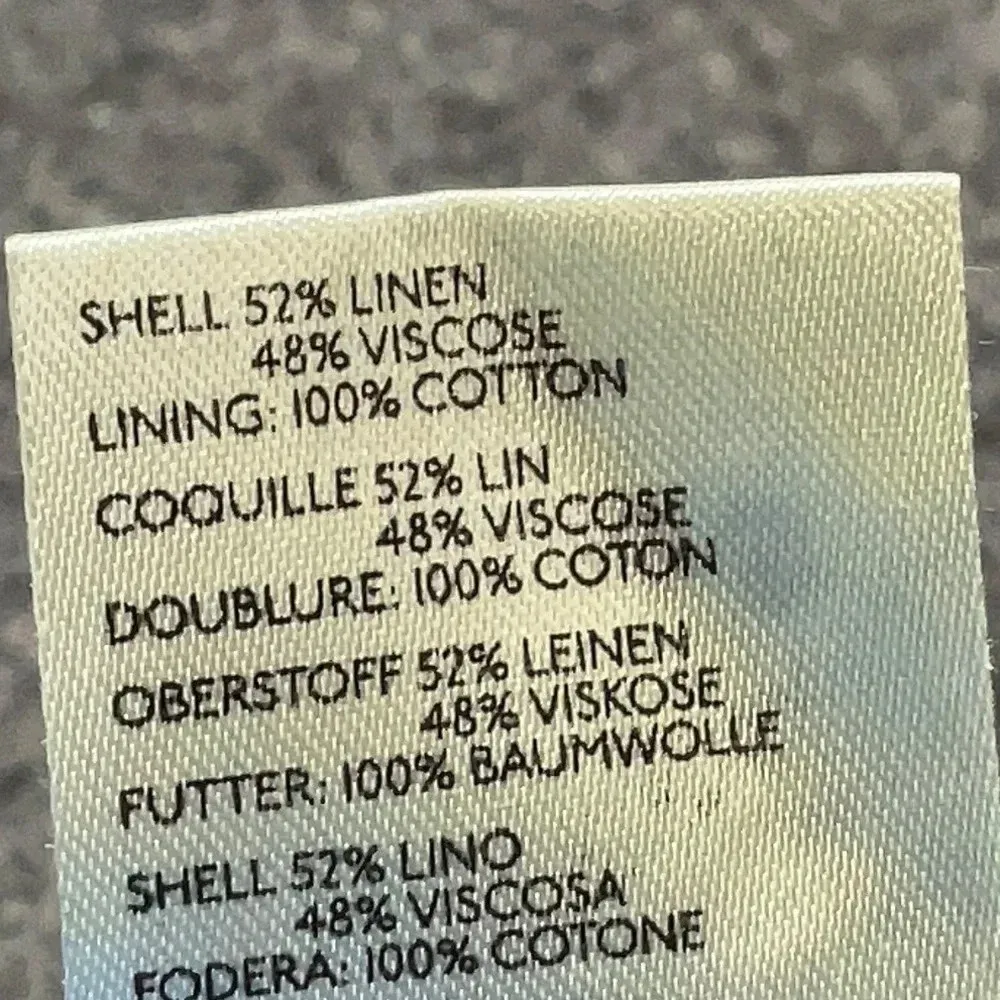 Anthropologie Maeve Yellow Linen Blend Twist Front Dress Size XL - Image 7