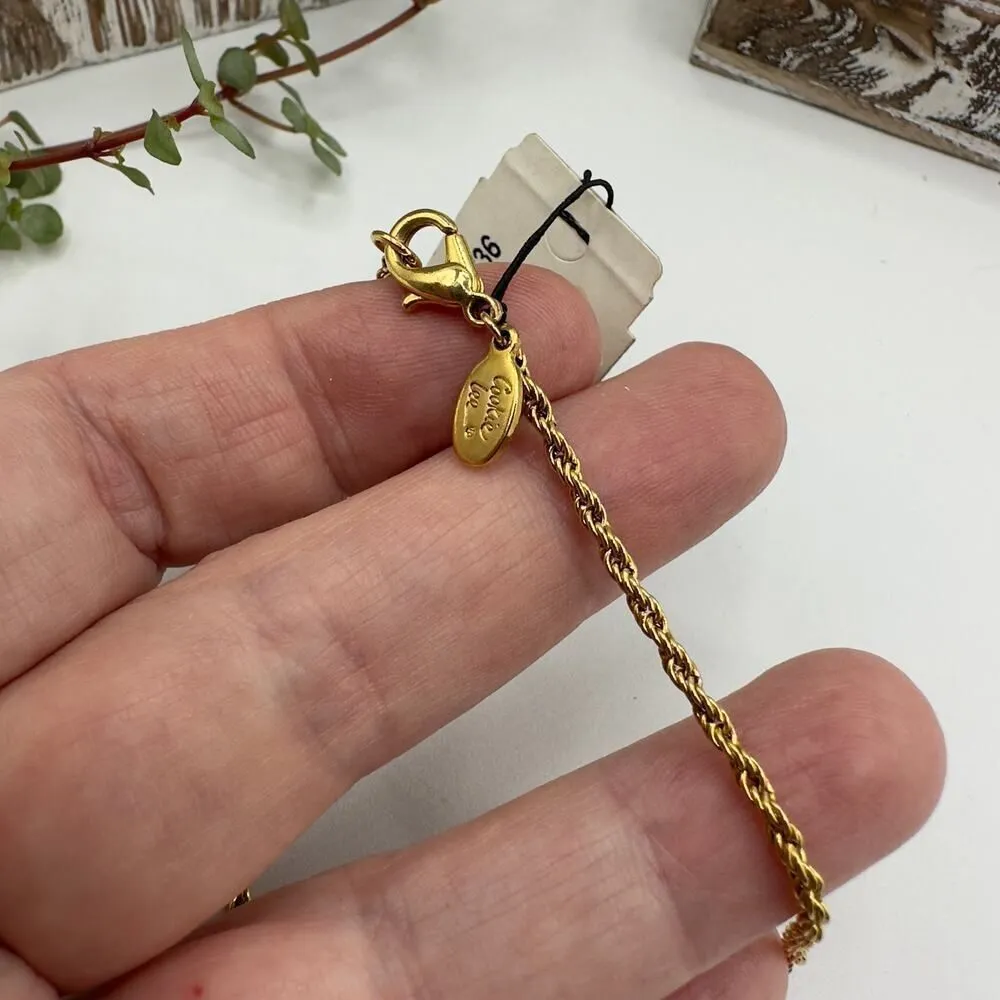 Vintage Cookie Lee Gold Thin Rope Chain Necklace - Image 4