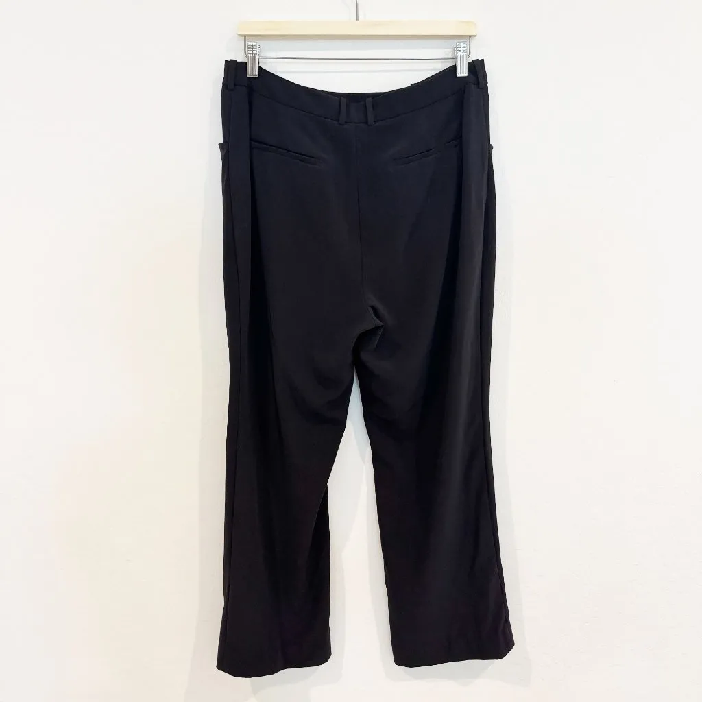 Jonathan Simkhai Ivy Split‎ Hem Cropped Trouser Pants Black Office Work Size 12 - Image 10