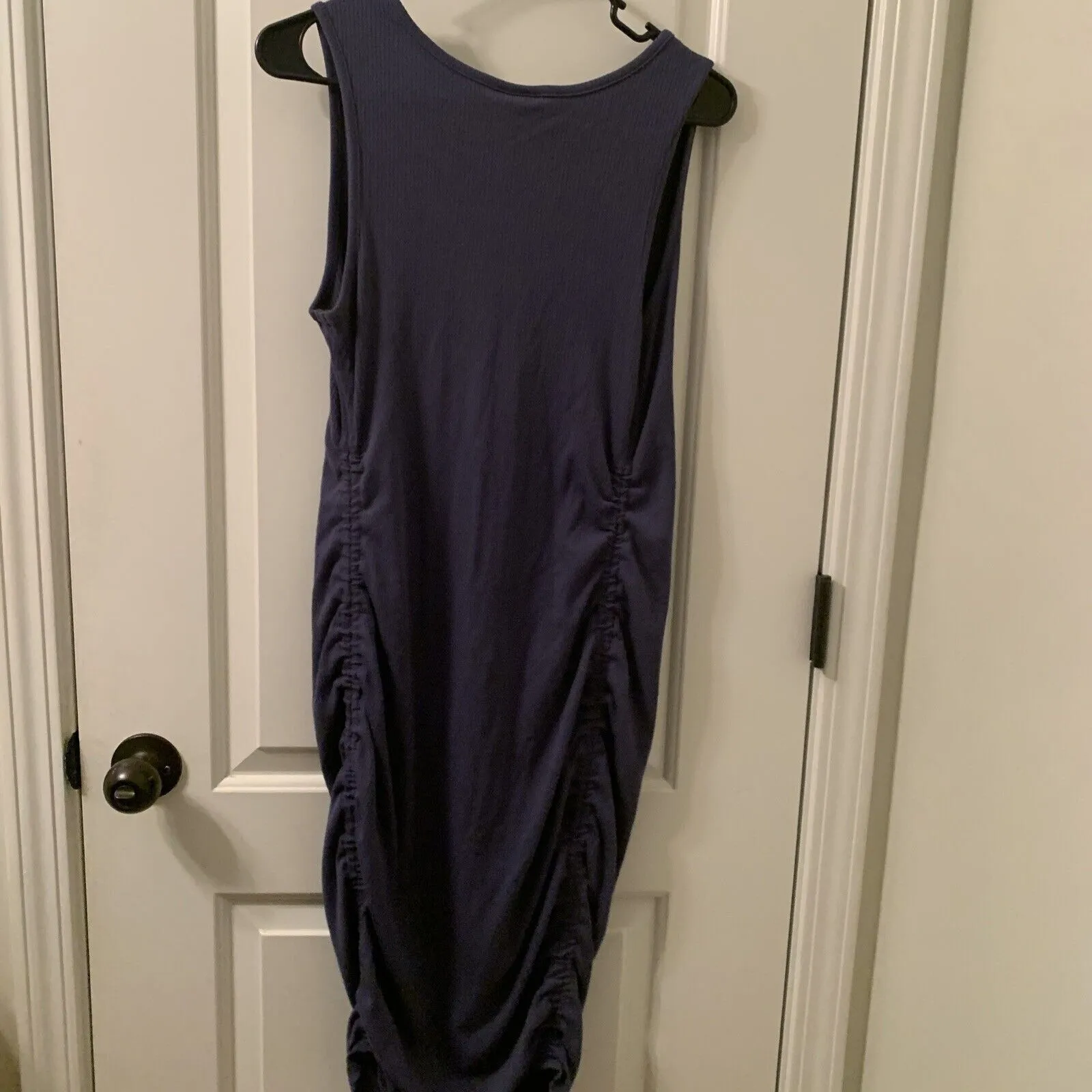 Isabel Maternity by Ingrid & Isabel Women's Dress Rib Henley Ruched Sides Size S - Image 11