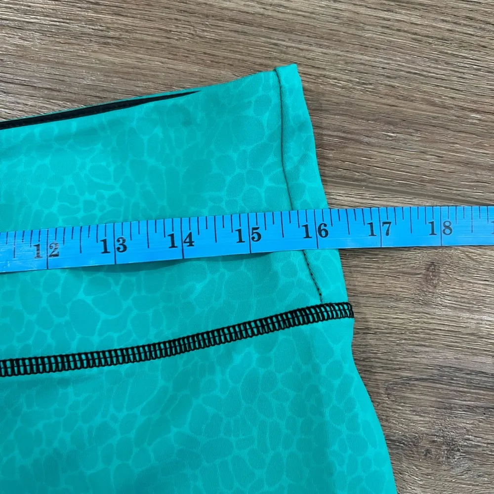 Zyia Jade River Stone Metallic Light N Tight Hi Rise black teal blue leggings XL - Image 12