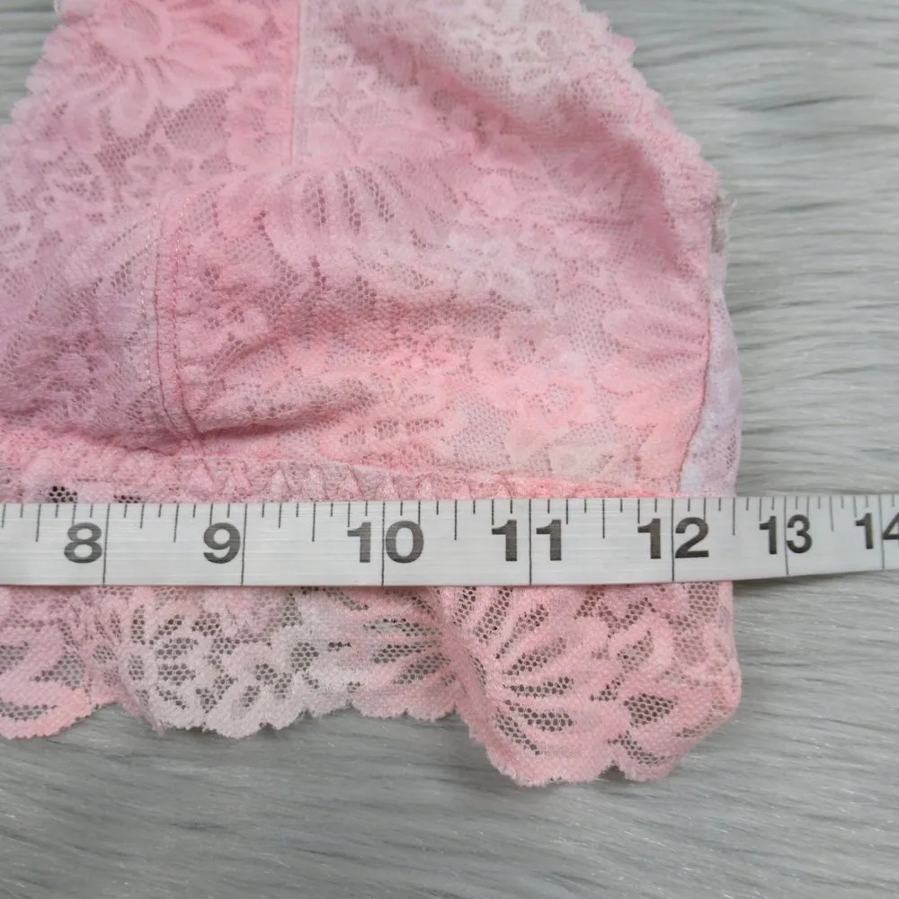 PINK by VICTORIA’S SECRET Wildflower Tie Dye Strappy Lace Bralette Size Medium - Image 10