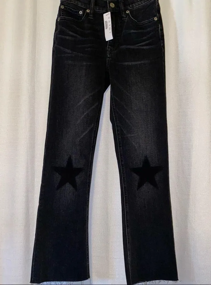 J Crew Billie Demi-Boot Crop Star on Knee Jeans 🆕 - Image 3